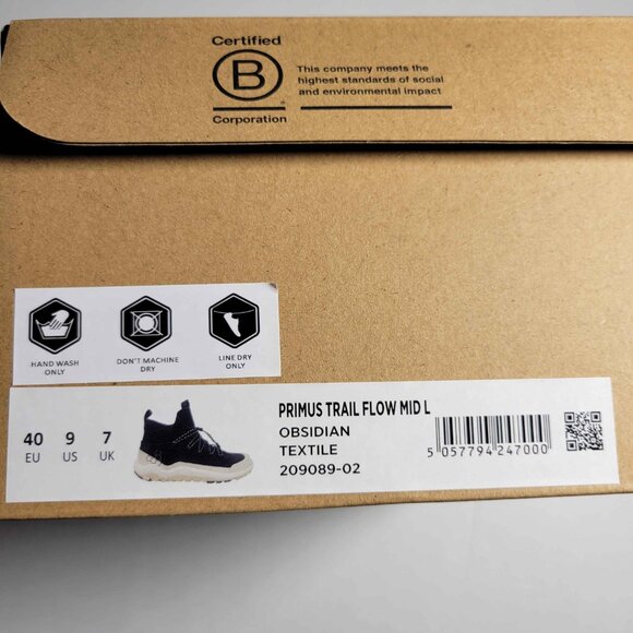 Vivobarefoot Primus Trail Flow Mid Womens in Obsidian - Picture 6 of 14